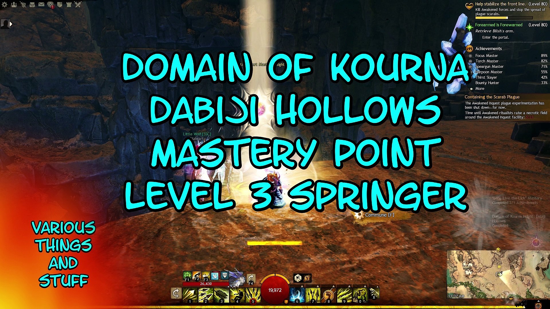 Guild Wars 2 Domain Of Kourna Dabiji Hollows Mastery Point Level 3