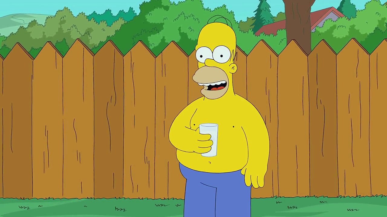 The Simpsons Ice Bucket Challenge