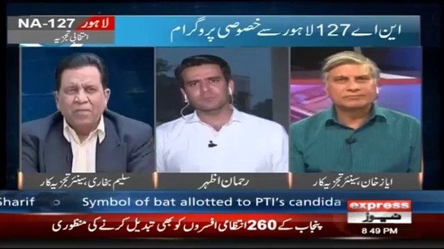 Maryam's Constituency Changed Only Because of Dr Yasmin Rashid- Saleem Bukhari