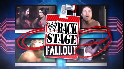 Khali comforts Natalya - Backstage Fallout - October 25, 2013