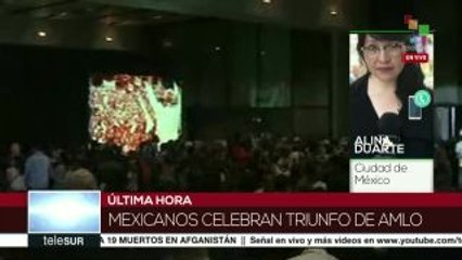Pueblo mexicano celebra con gran alegría triunfo de AMLO
