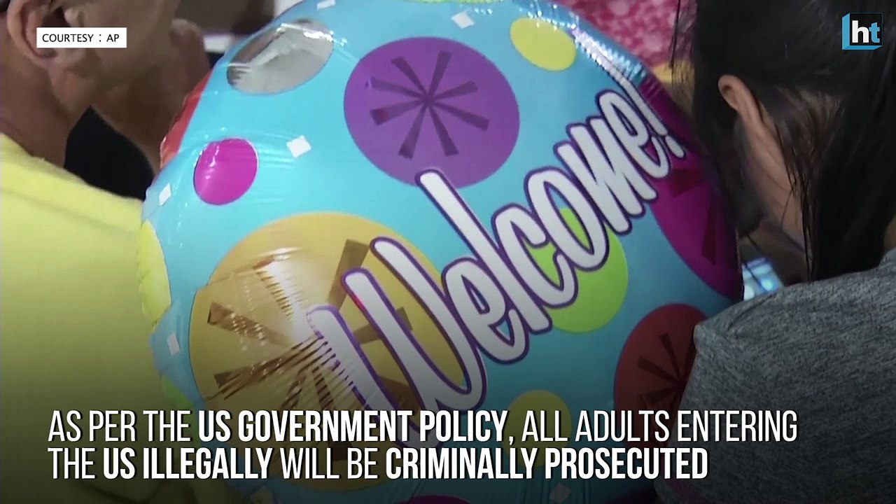 Tearful reunion of migrant mother and daughter separated at the US border