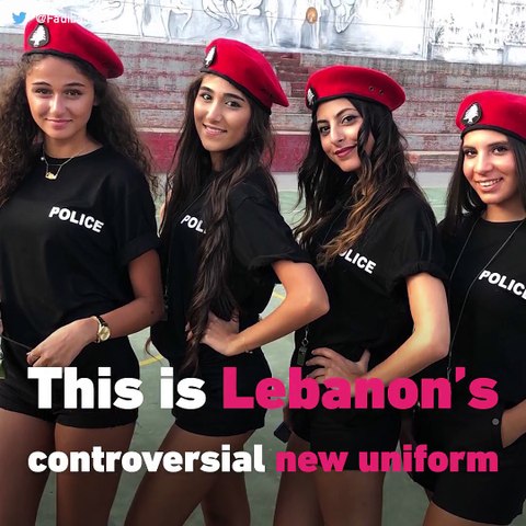 Hottest female police with shorts in Uniform