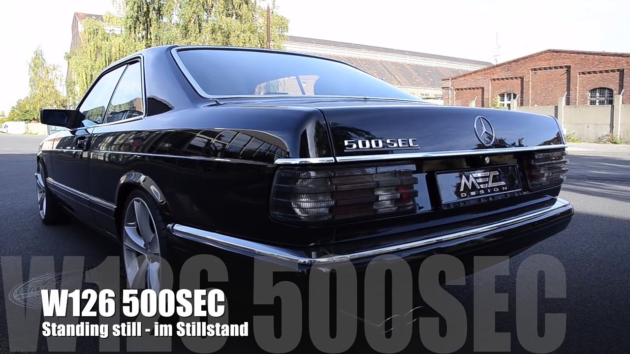 MEC Design Mercedes W126 500SEC Exhaust -  Earthquake Sound Version