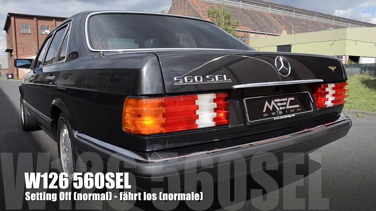 MEC Design Mercedes W126 560SEL Exhaust - Earthquake Sound Version