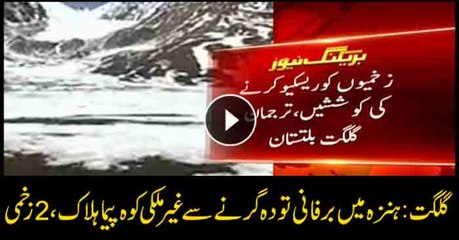 Austrian mountaineer dies in Hunza Valley avalanche