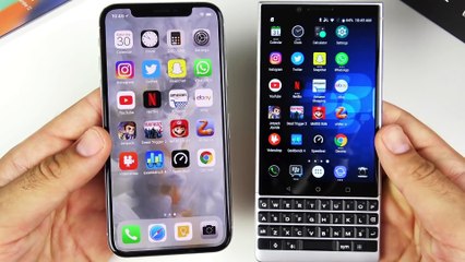 iPhone_X_vs_BlackBerry_Key2_Speed_Test!
