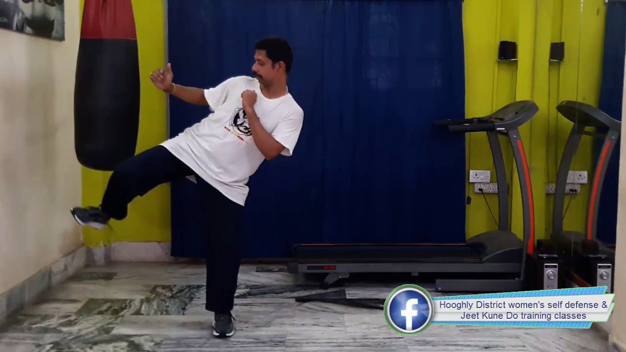 Wing Chun for beginners lesson # 10 basic leg combination exercise moving forward with side kick in [Hindi - हिन्दी]