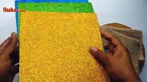 - DIY: How to Make Beautiful Wall Hanging With Jute Bag & Glitter Sheet!!!Credit: Osaka CraftsFull video: