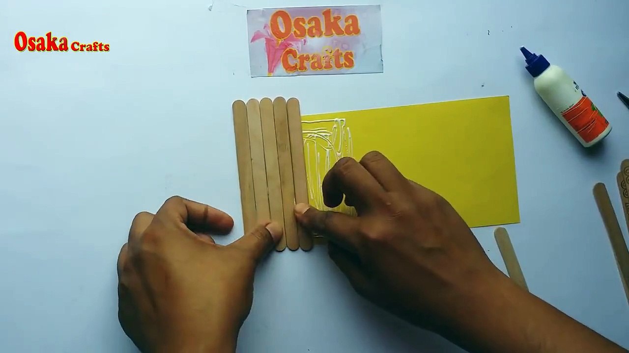 - DIY: How to Make Popsicle Stick /Ice cream Stick Pen & Pencil Holder /Flower Vase!!!Credit: Osaka CraftsFull video: