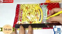 - DIY Best use of waste Snacks packet craft ideas | Reuse Empty Packets | Recycling plastic bagCredit: Ks3 CreativeArtFull video: