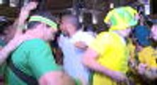 Behind the Scenes - Fans welcome Brazil team to hotel ahead of last 16 clash