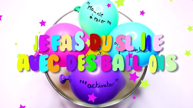 Je fais du slime avec des ballons !! Satisfaisant slime challenge !┃Reva ytb