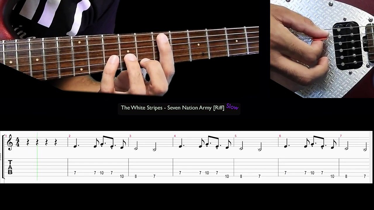 The White Stripes - Seven Nation Army // Riff || Slow