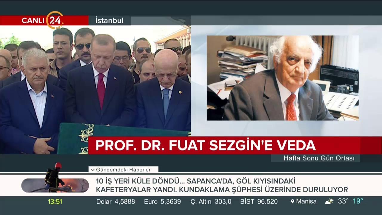 Prof. Dr. #FuatSezgin'e veda