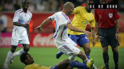 Coupe du monde : 	 Il y a 12 ans, le récital de Zidane face au Brésil