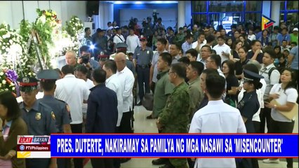 Download Video: Pangulong #Duterte, nakiramay sa pamilya ng mga nasawi sa ‘misencounter’