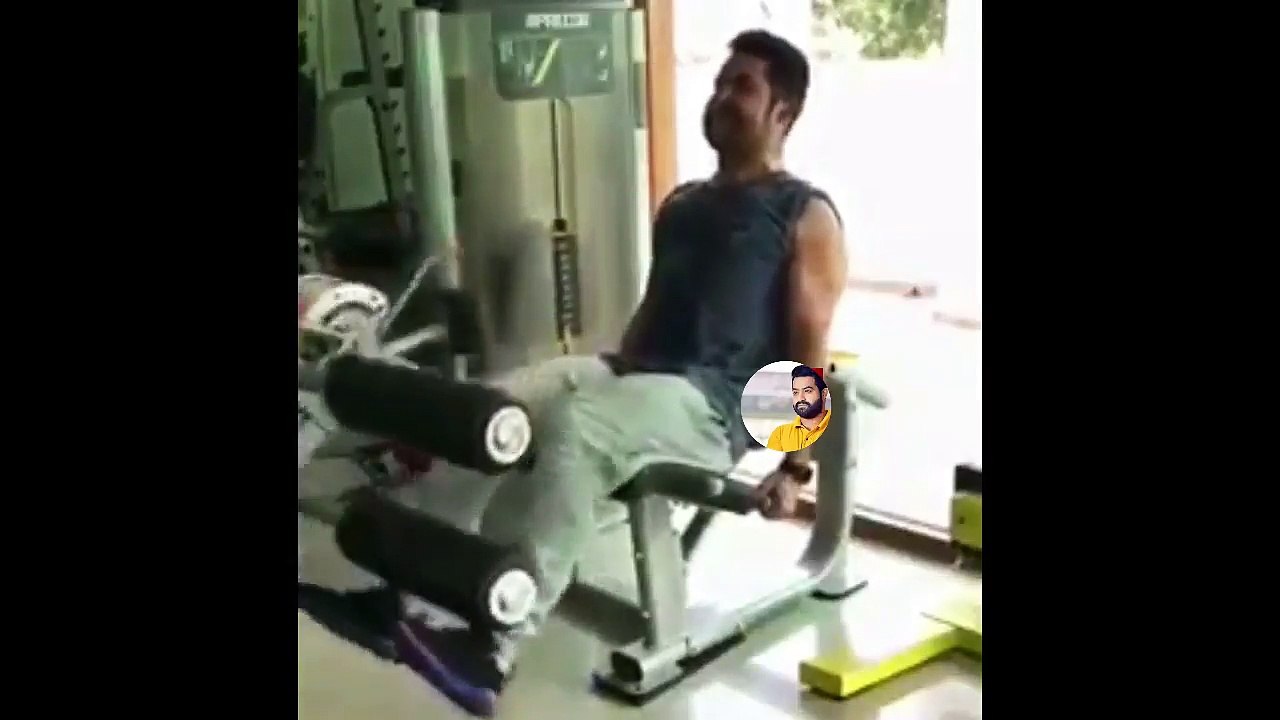 jr ntr gym workouts | jr ntr fitness challenge | jr ntr accepted mohanlal fitness challenge
