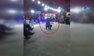 Düğünde dehşete düşüren görüntüler