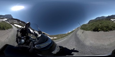 Le col du Galibier en virtuel au guidon d'une Goldwing