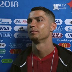 Portugal captain Cristiano Ronaldo interview just after 2-1 defeat against Uruguay
