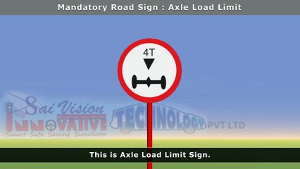 Signboard - Axle Load Limit