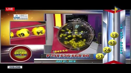 PCSO 9 PM Lotto Draw, July 1, 2018