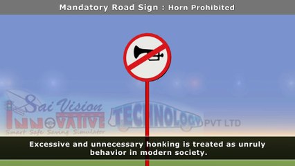 Signboard - Horn Prohibited