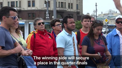 Russia and Spain fans excited for WC match