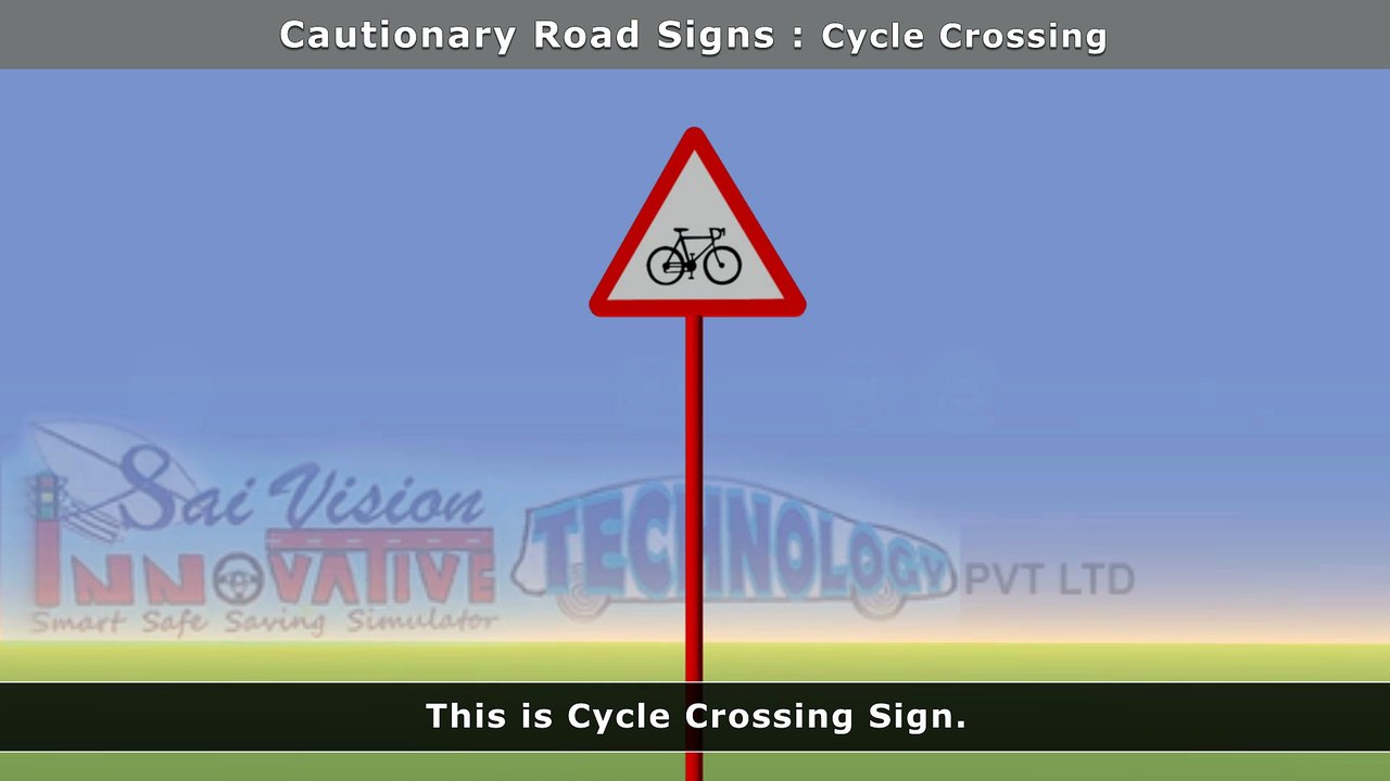 Signboard - Cycle Crossing