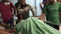 شاهد: وداع مؤثر للشهيد محمد الحمايدة بعد ارتقائه متأثراً بإصابته برصاص الاحتلال شرق رفح