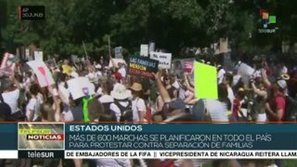 Protestan en EEUU en contra de la separación de familias migrantes