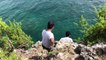 cliff jump in  malapascua island, CEBU