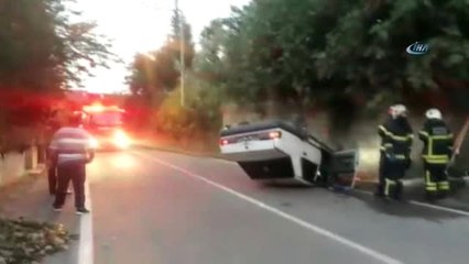 Takla Atan Otomobil Doğalgaz Borusunu Patlattı: 1 Yaralı