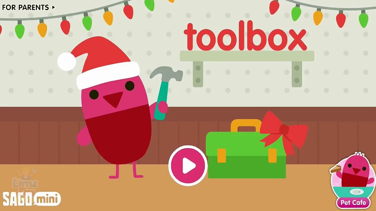Kids Learn how to Build and Repair Toys with Sago Mini Toolbox - Fun Baby Pet Educational Game