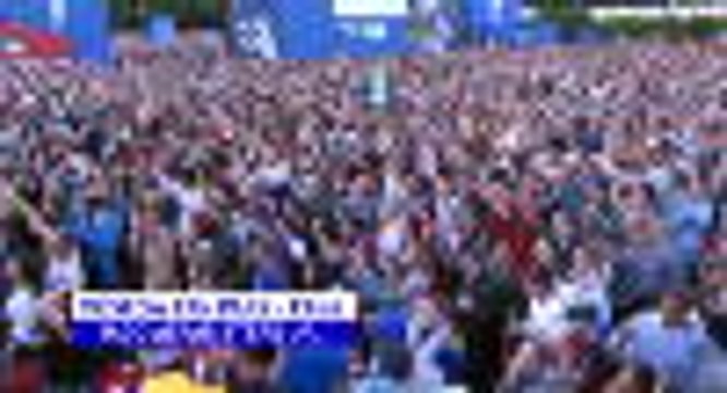 Russian fans across the country celebrate shock Spain shootout win