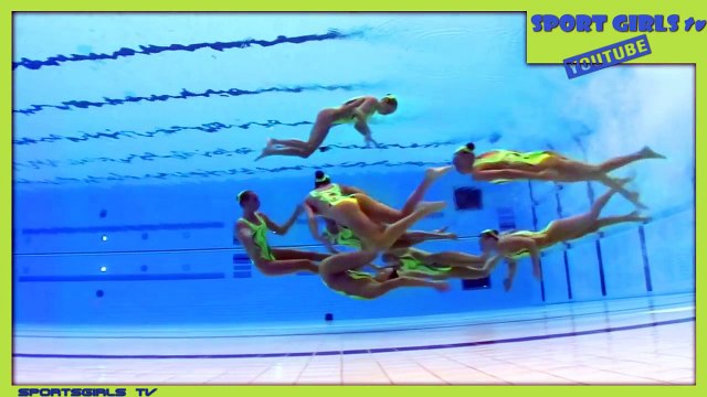 Synchronized Swimming Underwater - Very Beautiful Moments