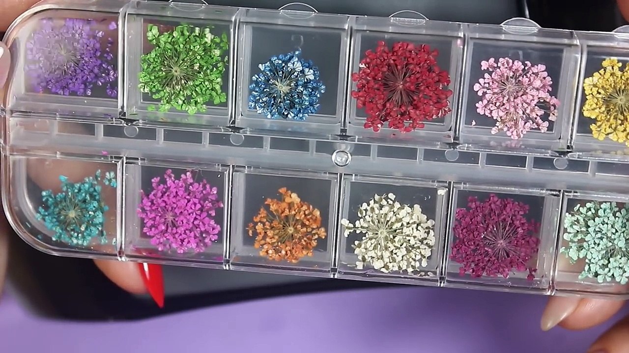 Быстрый маникюр с СУХОЦВЕТАМИ. Дизайн ногтей 2018: Сухие цветы под гель лаком. Стильный маникюр.