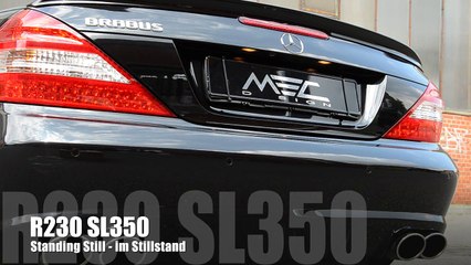 MEC Design Mercedes R230 SL350 Exhaust - Sound Version Earthquake
