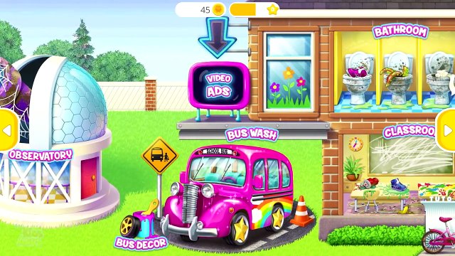 Sweet Baby Girl Cleanup 6 Fun School and Bicycle Cleaning Game for Kids