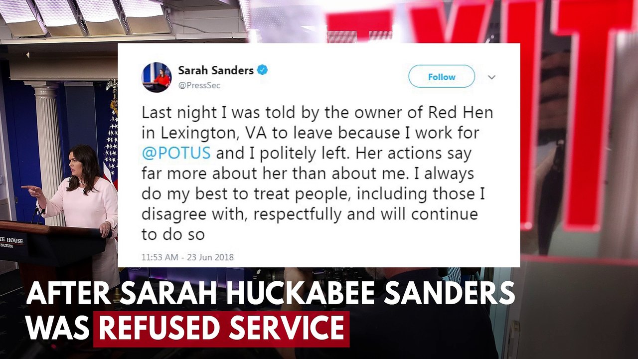 President Trump Trolls ‘Filthy’ Red Hen Restaurant Over Sarah Huckabee Sanders Ban