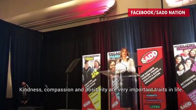 Melania Trump: 'Kindness, Compassion And Positivity Are Very Important Traits'