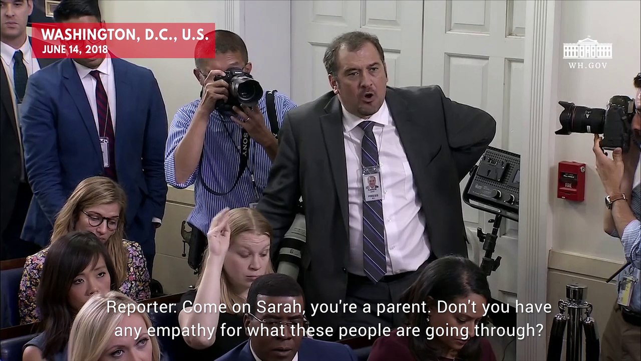Sarah Sanders Ignores 'Empathy' Question About Immigrant Children Taken From Parents At Border