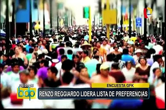 Renzo Reggiardo lidera las preferencias para la alcaldía de Lima, según GFK