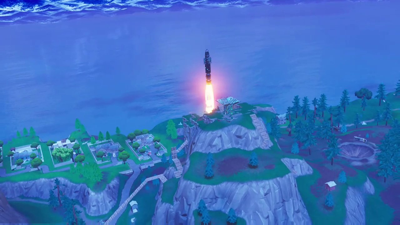 Fortnite Battle Royale Rocket Launch full sequence from start to finish.