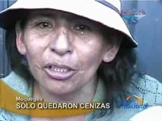 SÓLO QUEDARON CENIZAS - MOQUEGUA