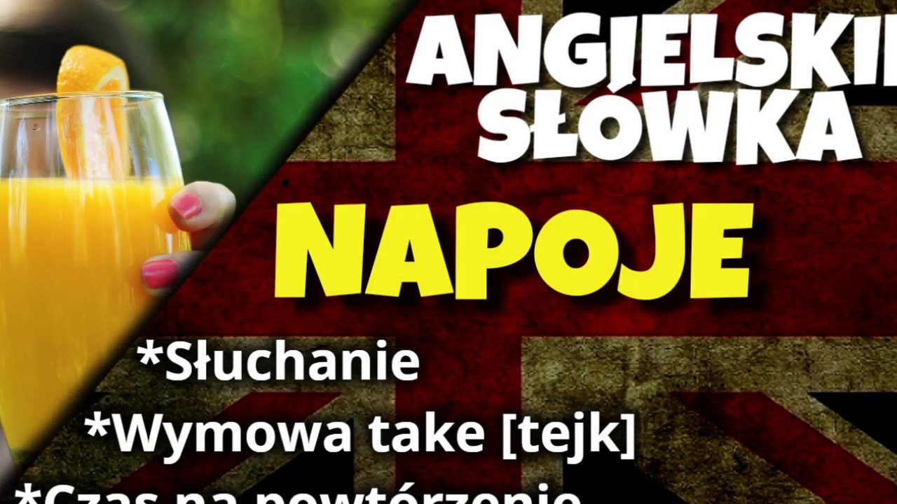 Napoje po angielsku