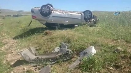 Takla Atan Araçtan Yaralı Kurtuldu