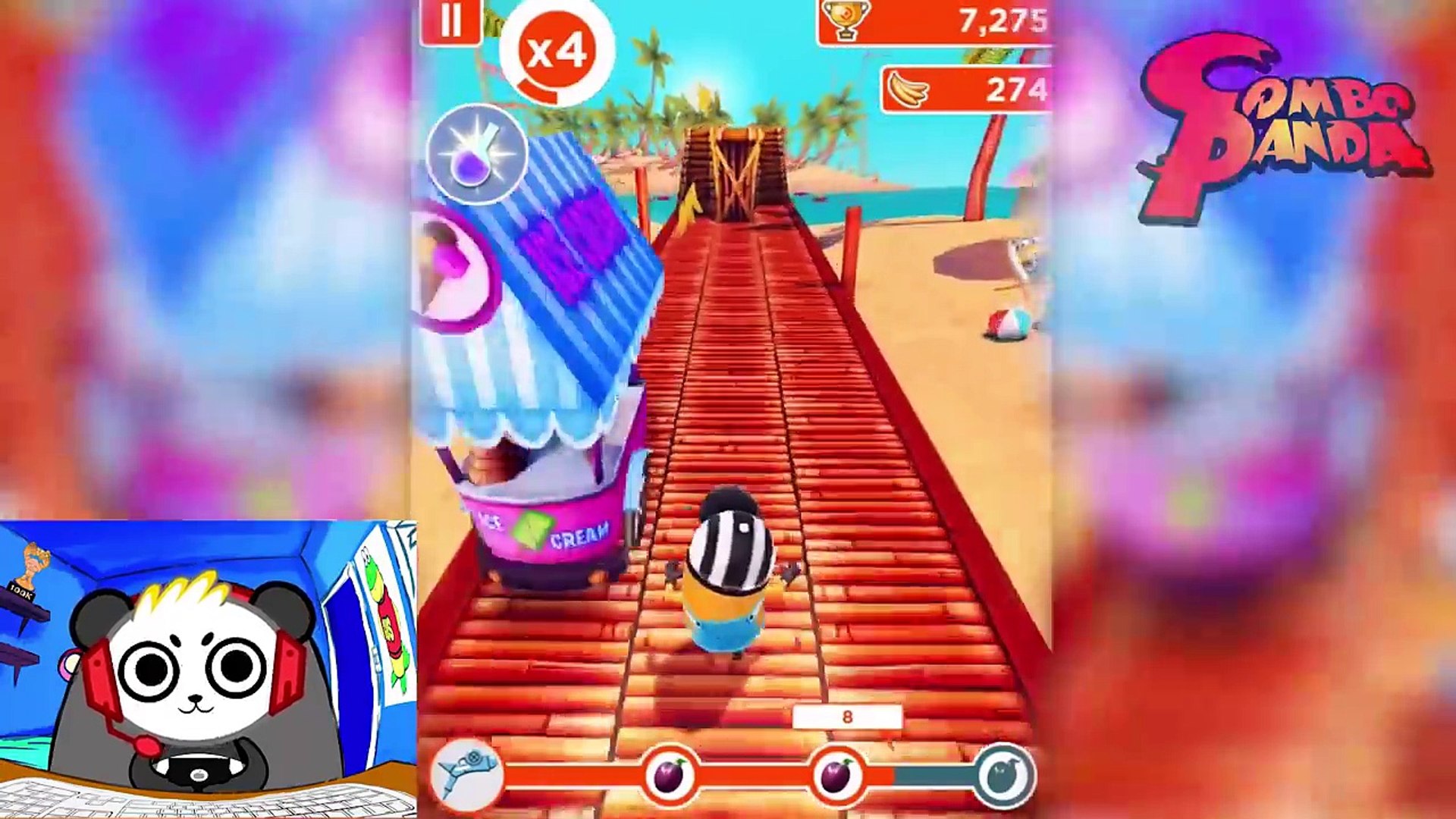 Minion Rush Banana Run Lets Play With Combo Panda - 