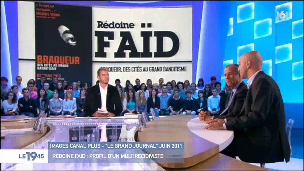 Le 19/45 d'M6 retrouve des images de Redouane Faid en promo... au Grand Journal ! Regardez